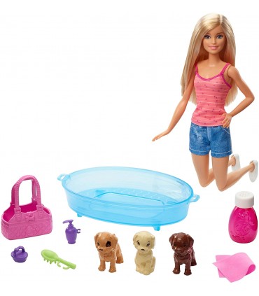 Barbie Con Mascotas Y Bañera Ref: GDJ37