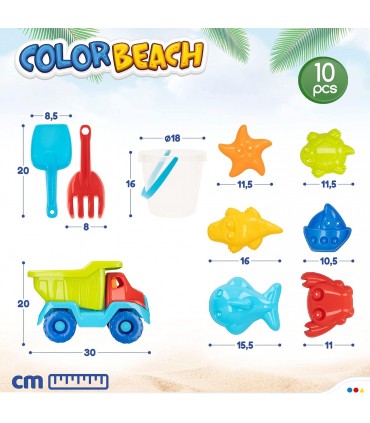 Set Playa Camion + Cubo 18Cm 49273