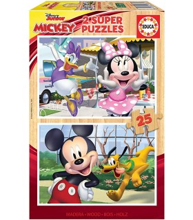 Puzzle Mickey 2*25 Pcs Ref: 18876