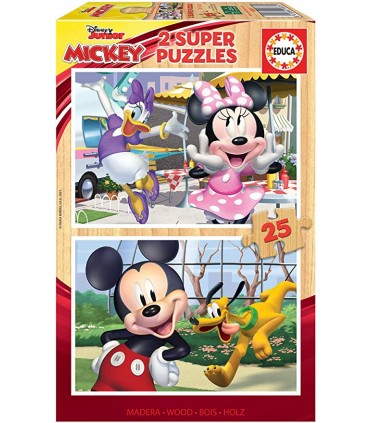 Puzzle Mickey 2*25 Pcs Ref: 18876