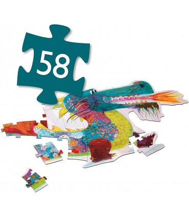 Puzlee Gigante Dragon Leon 58Pcs DJ07170