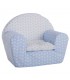 Sillon Azul Estrellas Con Cojin Ref42074