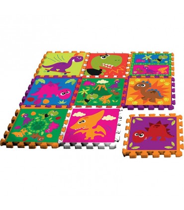 Puzzle Goma Crazy Dino 9Pcs KL11171