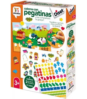 Colorea Con Pegatinas 68958