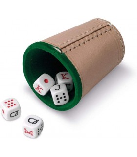 Cubilete Cuero Poker 674