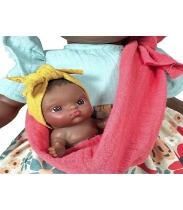 Muñeca Addis C/Bebe Turquoise 45Cm 6400