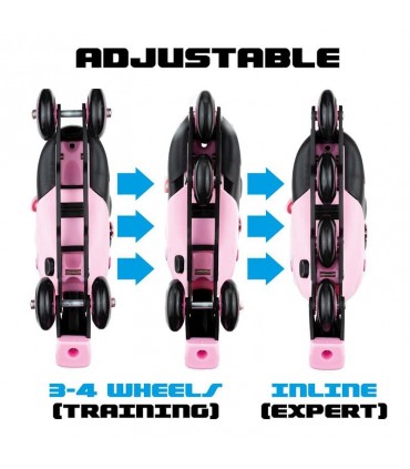 Patines En Linea 3 En 1 Rosa Ref: 23215