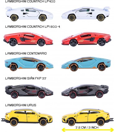 Caja 5 Coches Lamborghini  8502105001