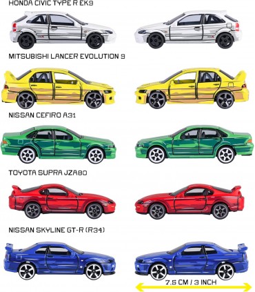 Caja 5 Coches JDM Leyends Ref: 850410500