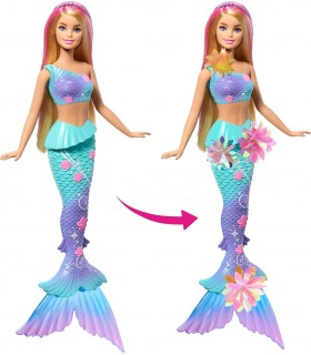 Barbie Sirena Florece Rubia Ref: JDM72