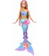 Barbie Sirena Florece Rubia Ref: JDM72