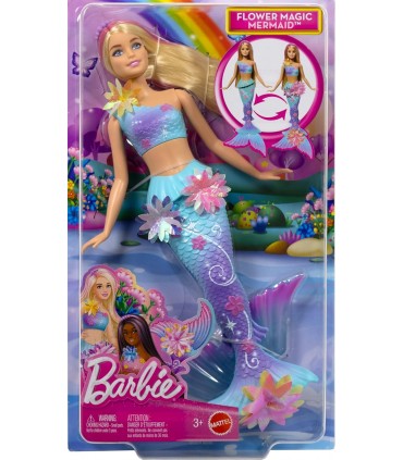 Barbie Sirena Florece Rubia Ref: JDM72