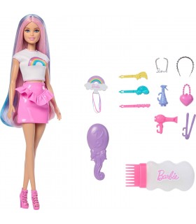 Barbie Pelo Arcoíris Brillante C/Accs.Pe
