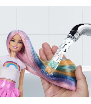 Barbie Pelo Arcoíris Brillante C/Accs.Pe