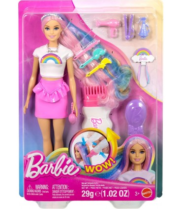 Barbie Pelo Arcoíris Brillante C/Accs.Pe