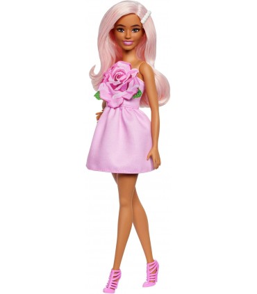Barbie Fashionista Traje Rosa Ref: HYT94