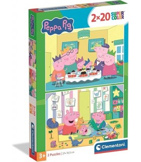 Puzzle 2 x 20 Pcs Peppa Pig Ref: 24831