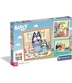 Puzzle 3 x 48 Pcs Bluey Ref: 25003
