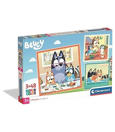 Puzzle 3 x 48 Pcs Bluey Ref: 25003