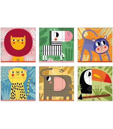 9 Cubos Animales Bosque Ref: 53469