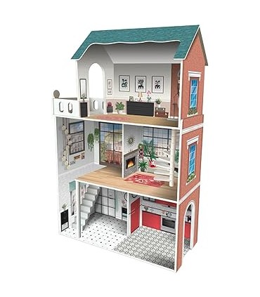 Casa Muñecas Madera Soho 3 Pisos 913D001