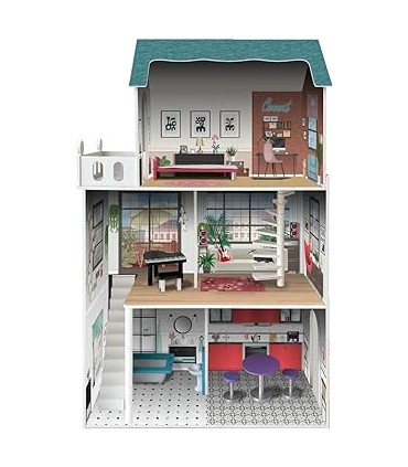 Casa Muñecas Madera Soho 3 Pisos 913D001