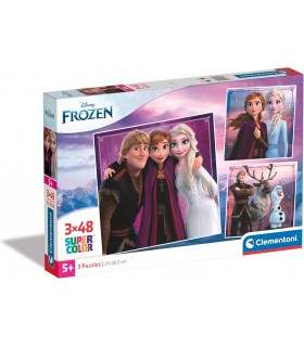 Puzzle 3 x 48 Pcs Frozen Ref: 25306
