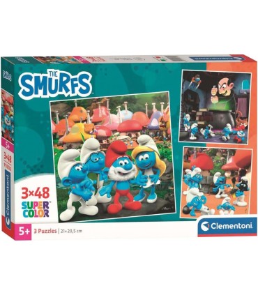 Puzzle 3 x 48Pcs Pitufos Ref: 25792
