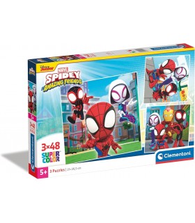 Puzzle 3 x 48Pcs Spidey Ref: 25294