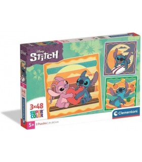 Puzzle 3 x 48 Pcs Stitch Ref: 25062