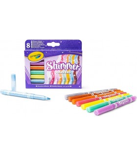 8 Rotuladores Efectos Glitter 58-8648