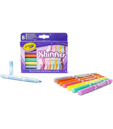 8 Rotuladores Efectos Glitter 58-8648
