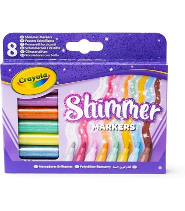 8 Rotuladores Efectos Glitter 58-8648