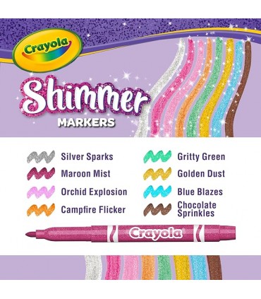 8 Rotuladores Efectos Glitter 58-8648