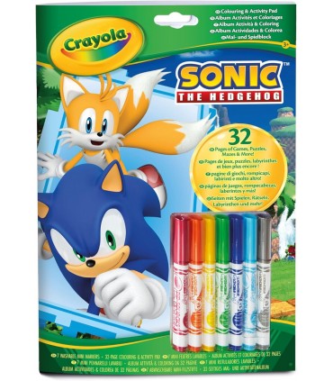Libro Activ,Colorear Sonic C// Rotuld.