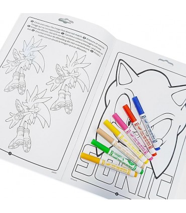 Libro Activ,Colorear Sonic C// Rotuld.