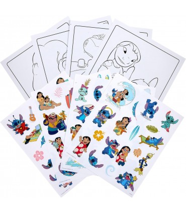 Libro Colorear+Stickers Lilo,Stitch 