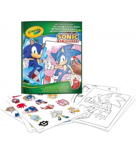 Libro Colorear+Stickers Sonic 04-0898