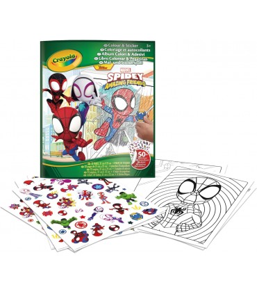 Libro Colorear+Stickers Spidey 04-0738