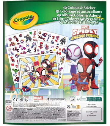Libro Colorear+Stickers Spidey 04-0738