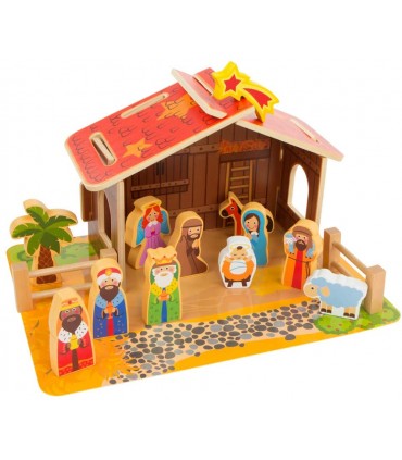 Caja Belen Madera 20 Pcs Ref: 46204