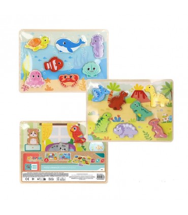 Puzzle Madera Animales Ref: 39237