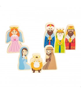 Belen 7 Figuras Madera Ref: 46914