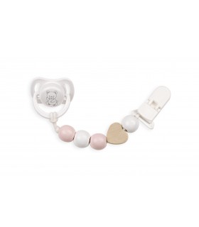 Set Chupete C/Cadena Pz.Madera Ref:6398