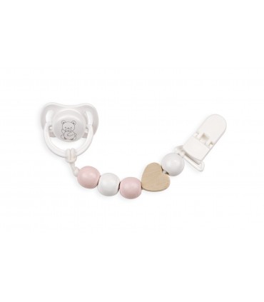 Set Chupete C/Cadena Pz.Madera Ref:6398