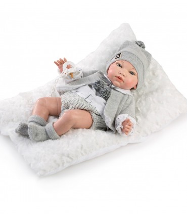 Reborn Manu S/Pelo Y Chaleco 10246