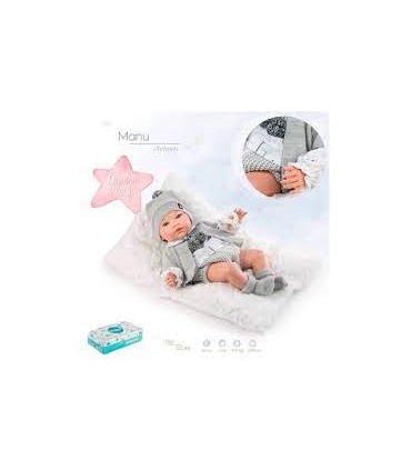 Reborn Manu S/Pelo Y Chaleco 10246