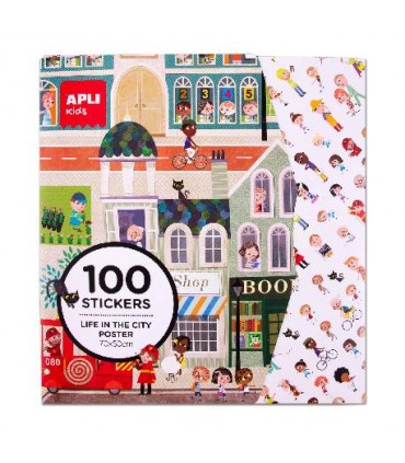 Stickers 100 Pcs Ciudad Ref: 19430