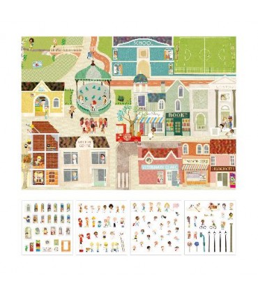 Stickers 100 Pcs Ciudad Ref: 19430