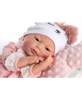 Muñeca Reborn Niña Rosa 38Cm Ref:10288